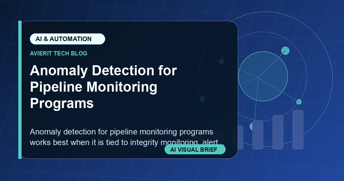 Anomaly Detection for Pipeline Monitoring Programs visual summary