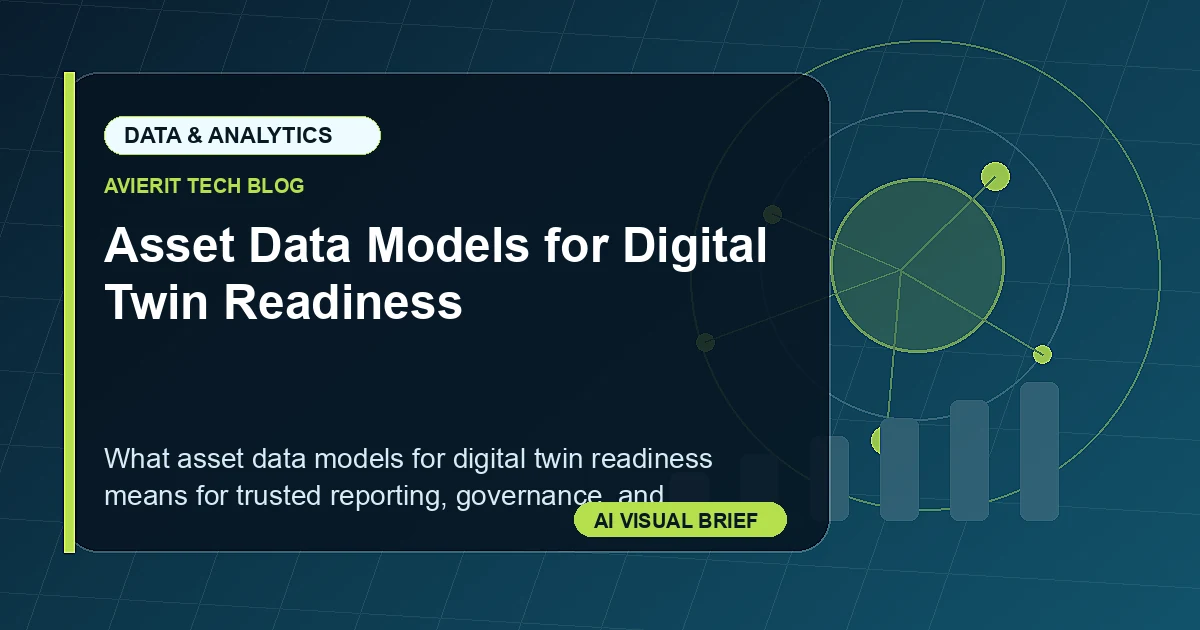Asset Data Models for Digital Twin Readiness visual summary
