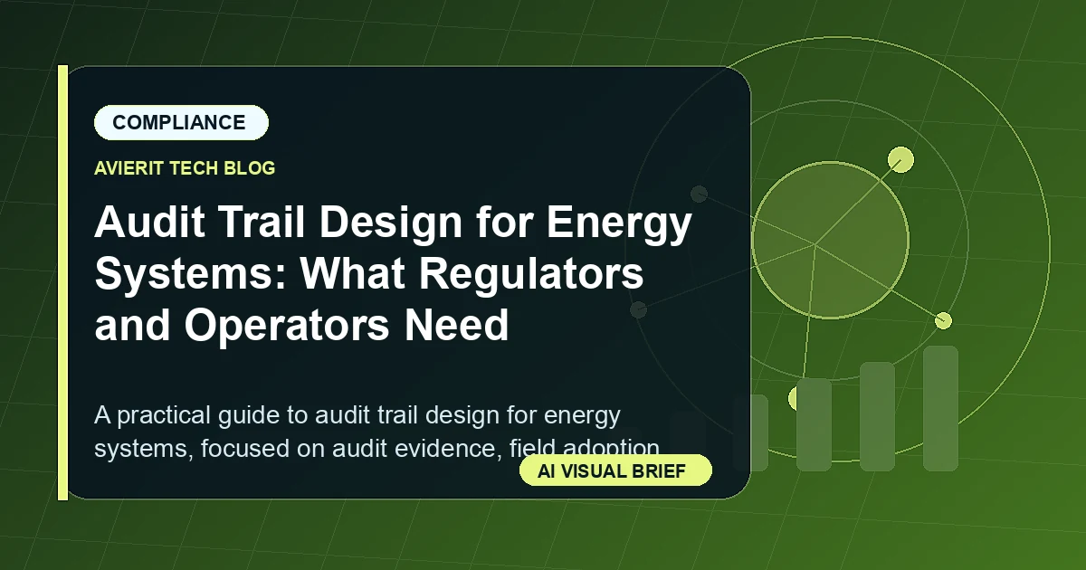 Audit Trail Design for Energy Systems: What Regulators and Operators Need visual summary
