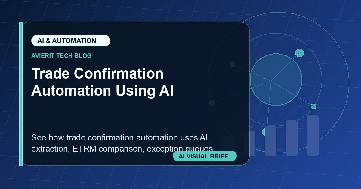 Trade Confirmation Automation Using AI visual summary