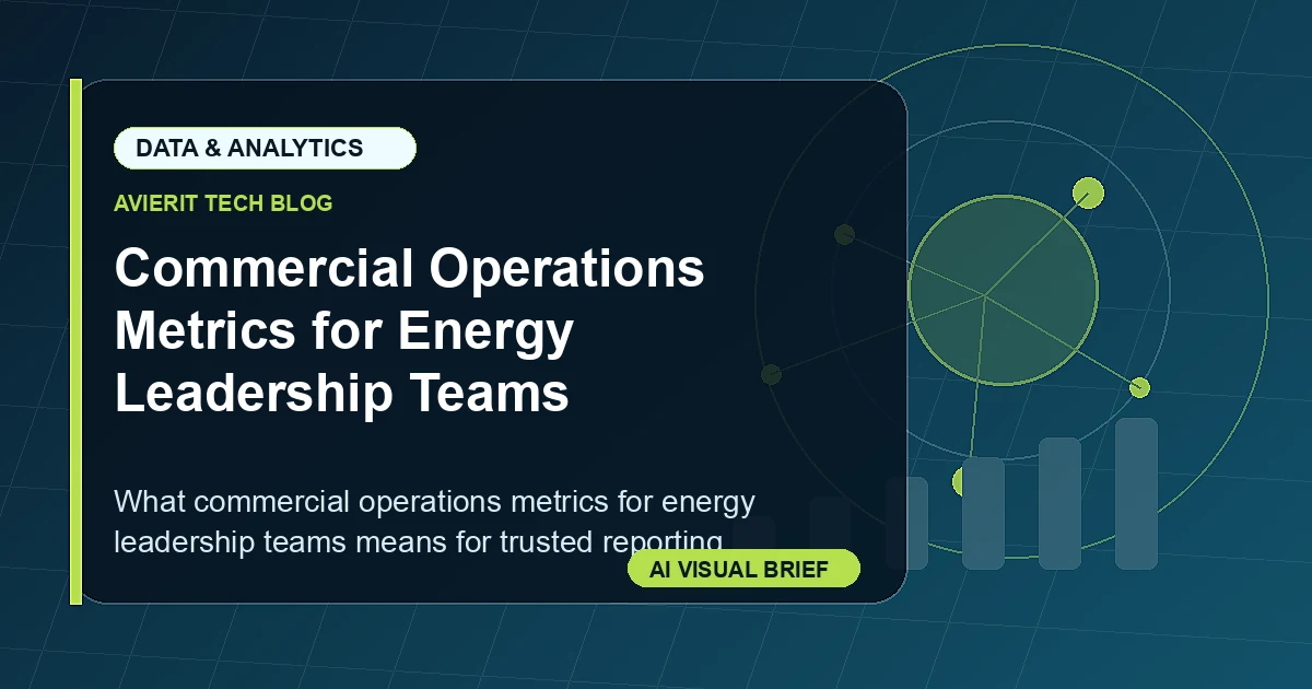 Commercial Operations Metrics for Energy Leadership Teams visual summary