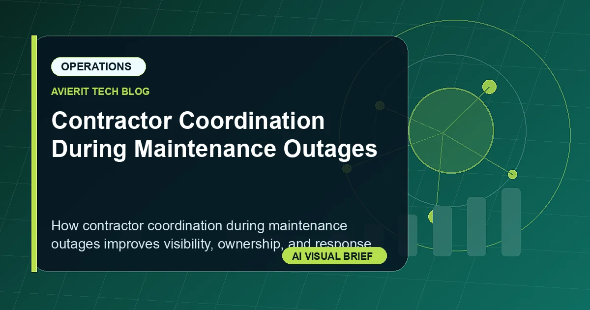 Contractor Coordination During Maintenance Outages visual summary