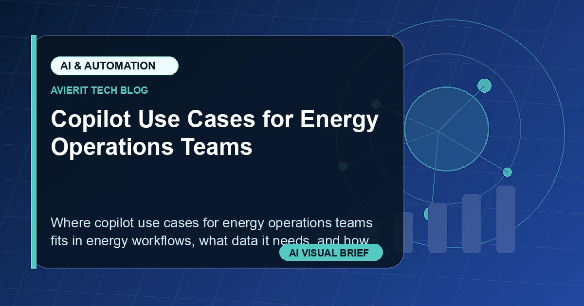 Copilot Use Cases for Energy Operations Teams visual summary