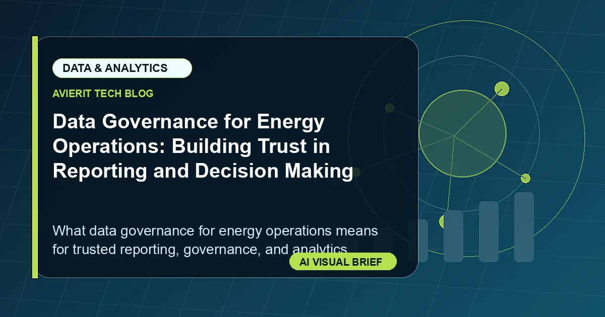 Data Governance for Energy Operations: Building Trust in Reporting and Decision Making visual summary