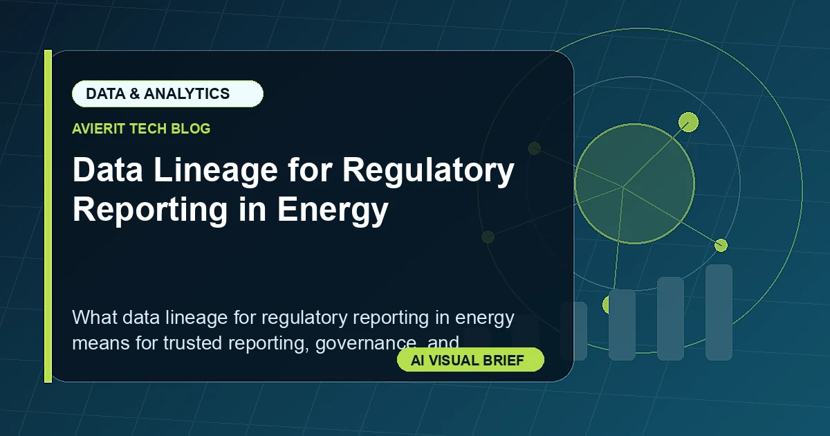 Data Lineage for Regulatory Reporting in Energy visual summary