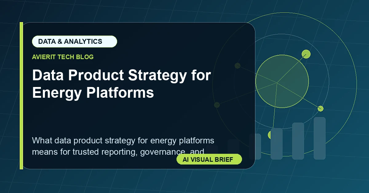 Data Product Strategy for Energy Platforms visual summary