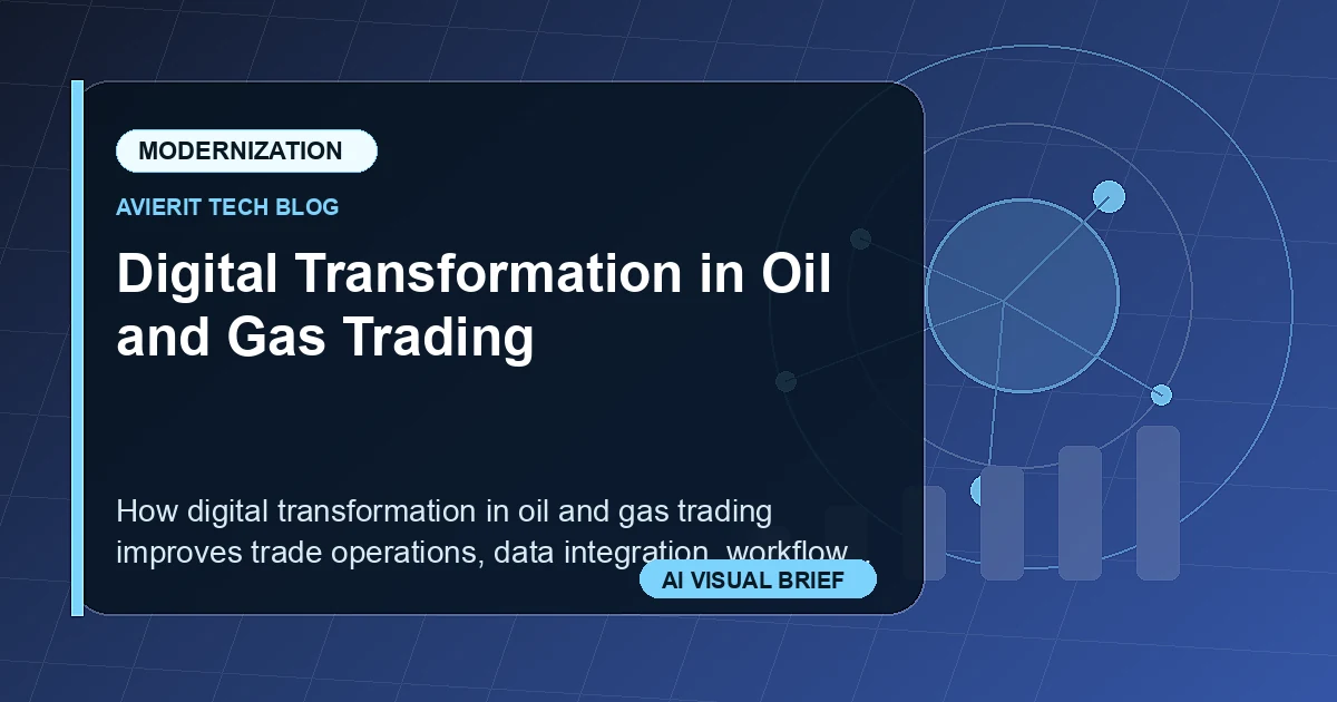 Digital Transformation in Oil and Gas Trading visual summary