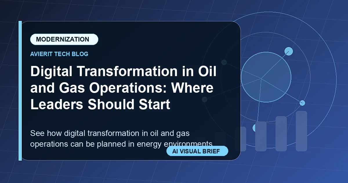 Digital Transformation in Oil and Gas Operations: Where Leaders Should Start visual summary
