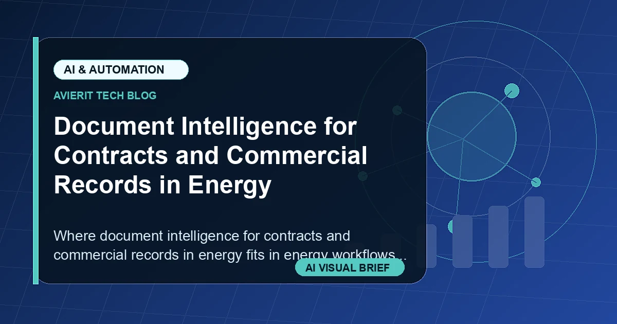 Document Intelligence for Contracts and Commercial Records in Energy visual summary