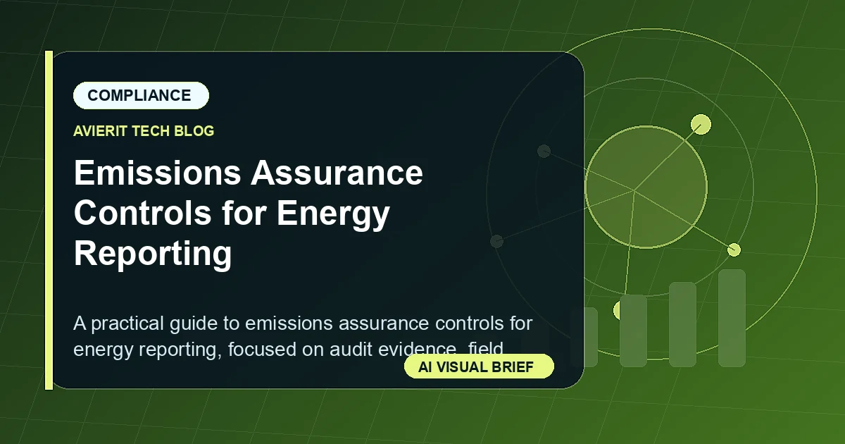Emissions Assurance Controls for Energy Reporting visual summary