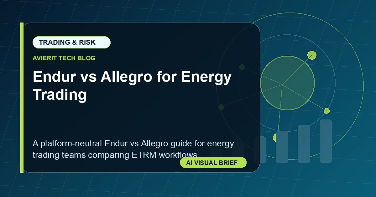 Endur vs Allegro for Energy Trading visual summary