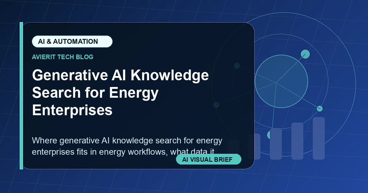 Generative AI Knowledge Search for Energy Enterprises visual summary