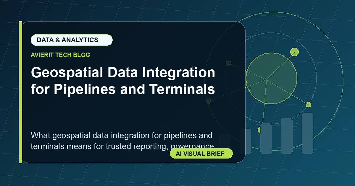 Geospatial Data Integration for Pipelines and Terminals visual summary