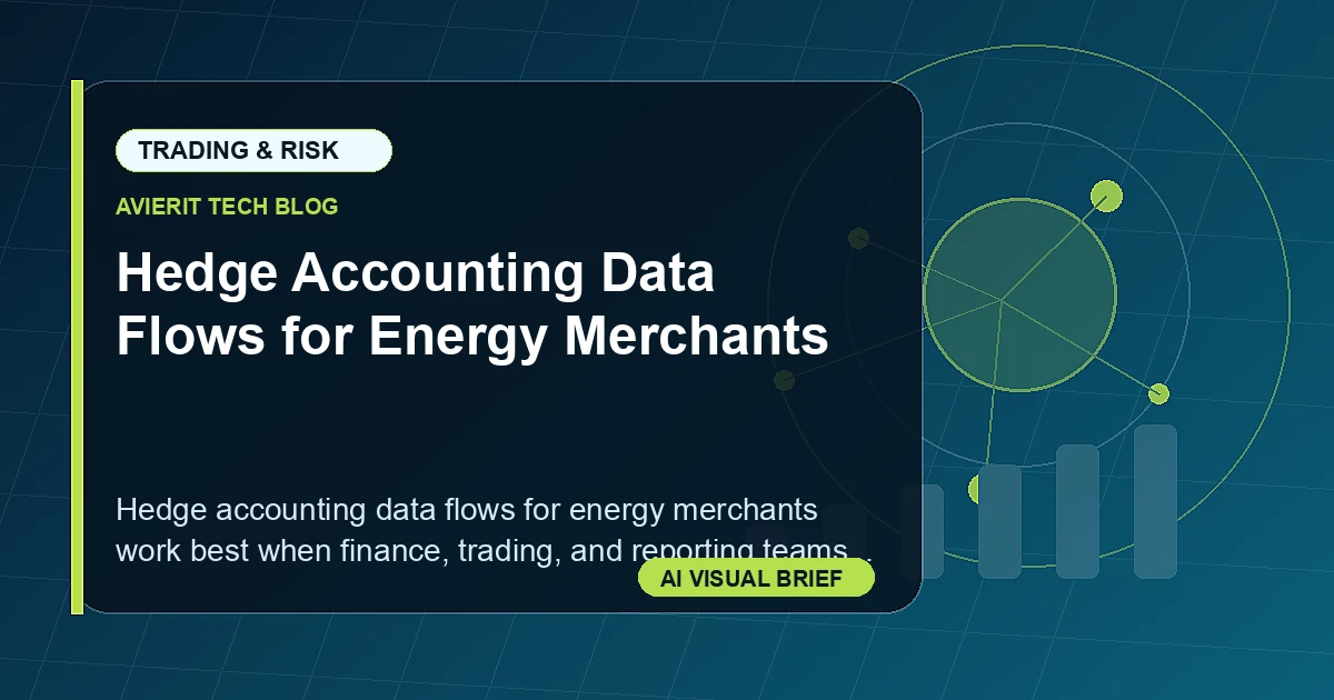 Hedge Accounting Data Flows for Energy Merchants visual summary