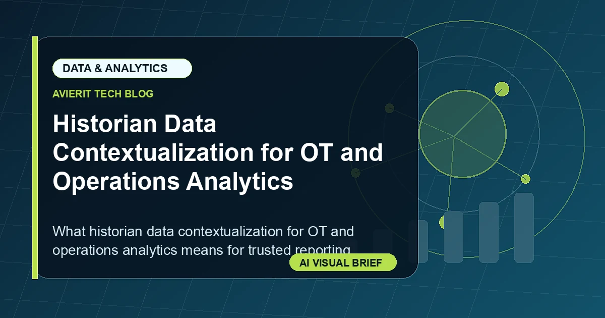 Historian Data Contextualization for OT and Operations Analytics visual summary