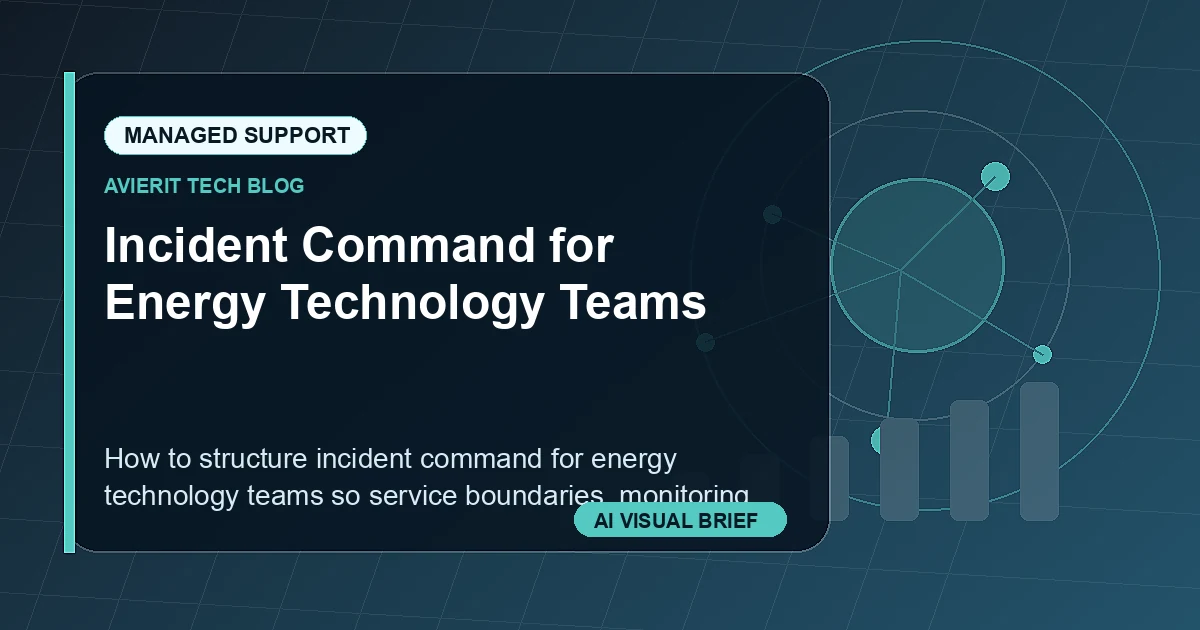 Incident Command for Energy Technology Teams visual summary