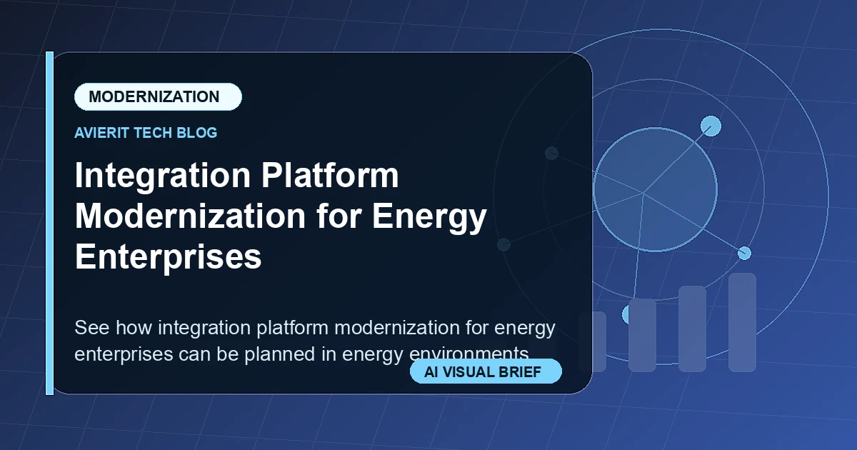 Integration Platform Modernization for Energy Enterprises visual summary