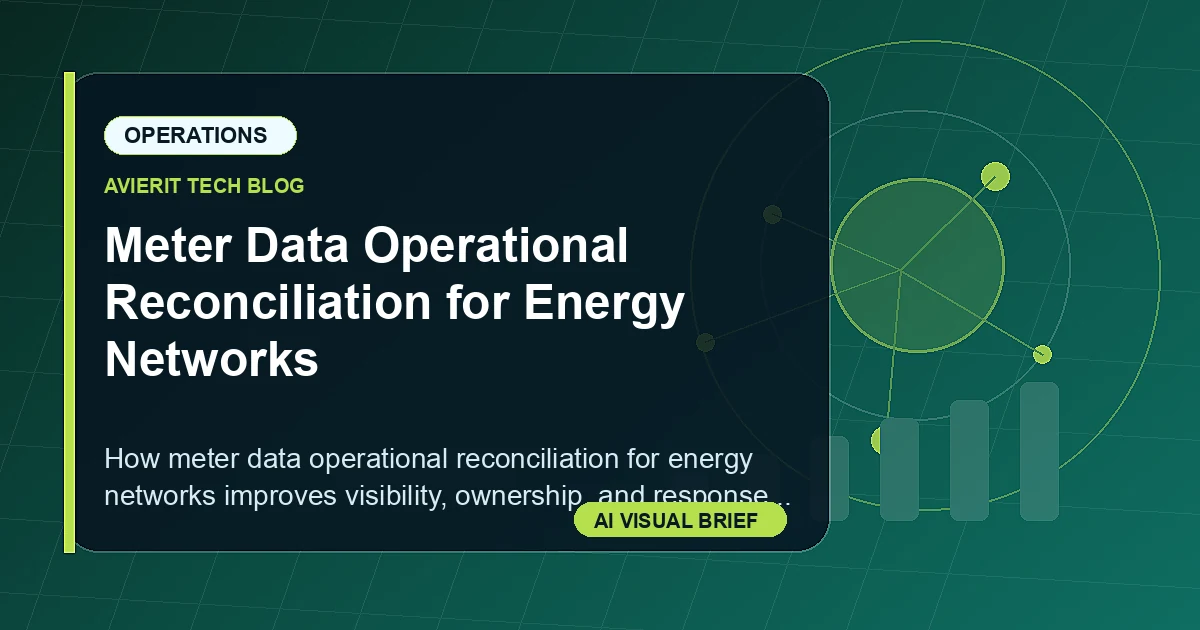 Meter Data Operational Reconciliation for Energy Networks visual summary