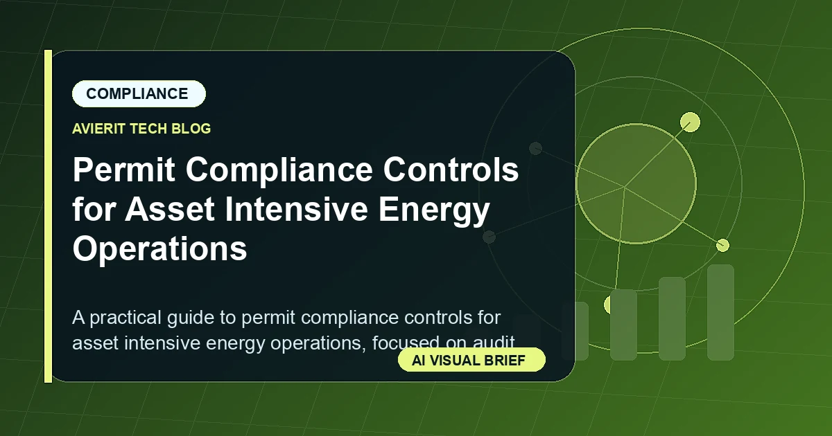Permit Compliance Controls for Asset Intensive Energy Operations visual summary