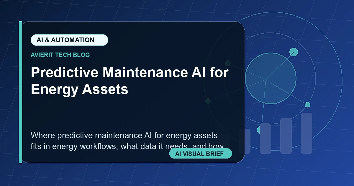 Predictive Maintenance AI for Energy Assets visual summary