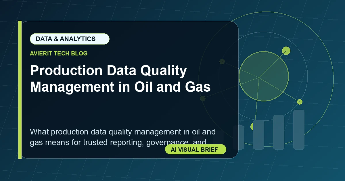 Production Data Quality Management in Oil and Gas visual summary