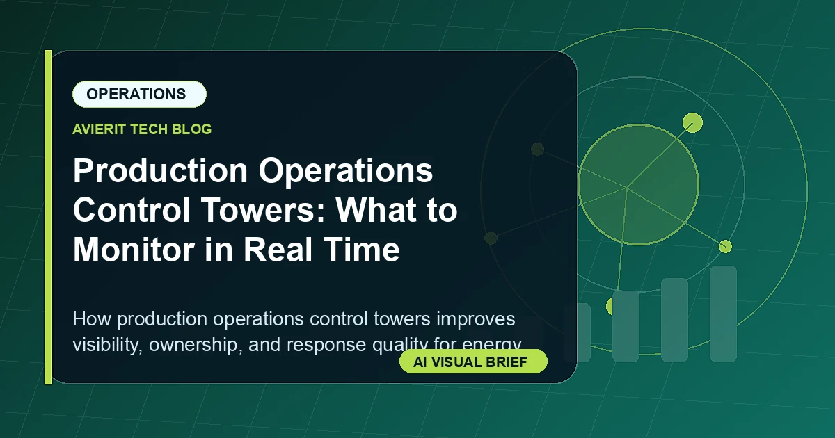 Production Operations Control Towers: What to Monitor in Real Time visual summary