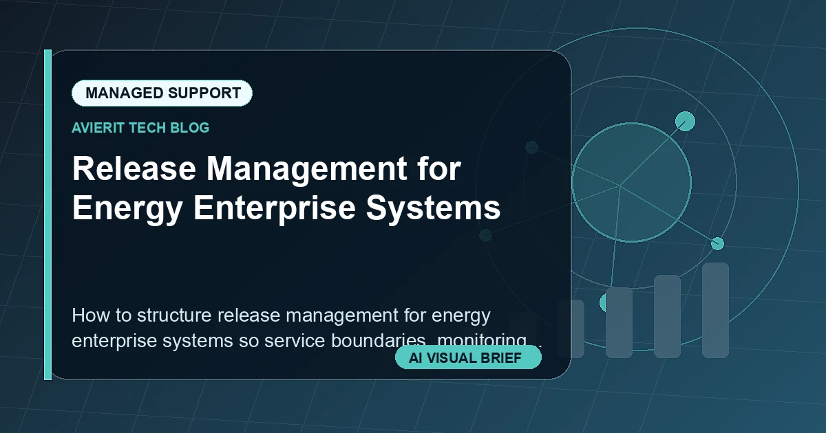 Release Management for Energy Enterprise Systems visual summary