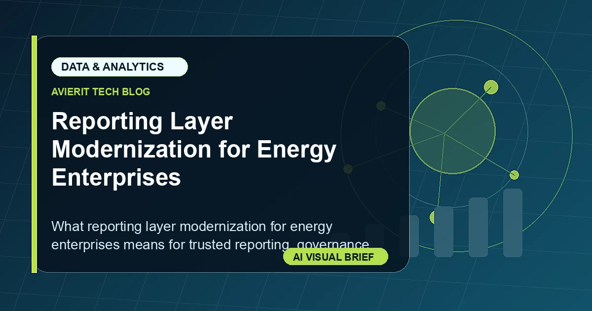 Reporting Layer Modernization for Energy Enterprises visual summary