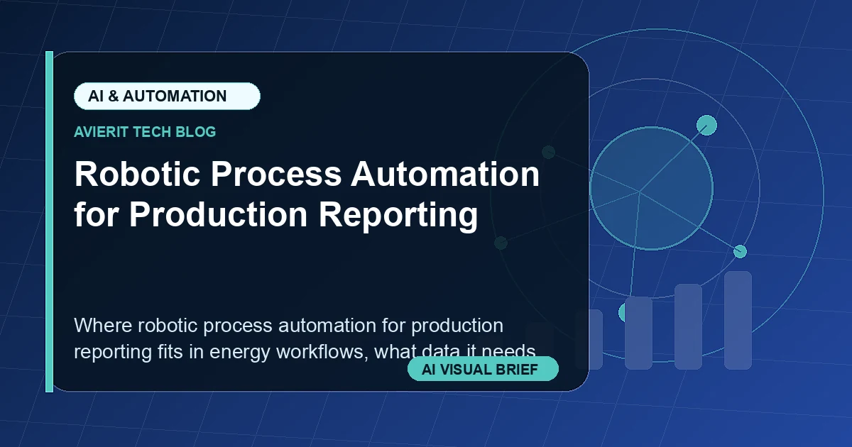 Robotic Process Automation for Production Reporting visual summary