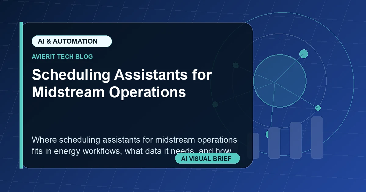 Scheduling Assistants for Midstream Operations visual summary