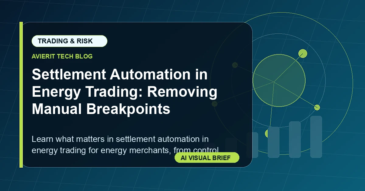 Settlement Automation in Energy Trading: Removing Manual Breakpoints visual summary