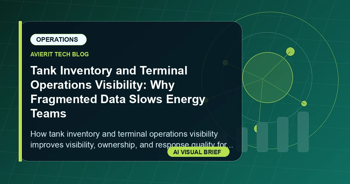 Tank Inventory and Terminal Operations Visibility: Why Fragmented Data Slows Energy Teams visual summary