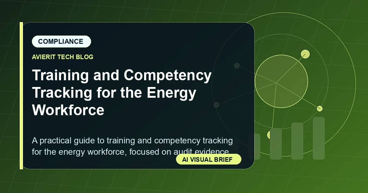 Training and Competency Tracking for the Energy Workforce visual summary