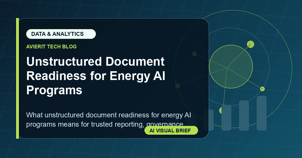 Unstructured Document Readiness for Energy AI Programs visual summary