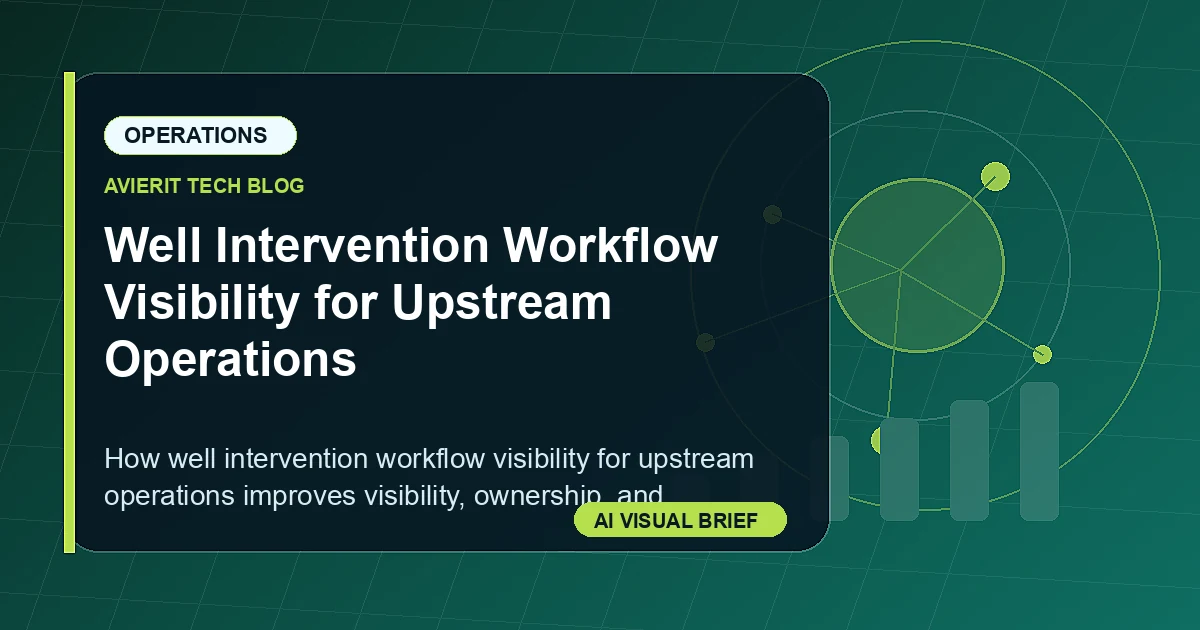 Well Intervention Workflow Visibility for Upstream Operations visual summary