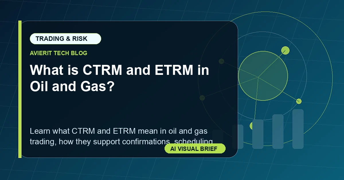 What is CTRM and ETRM in Oil and Gas? visual summary