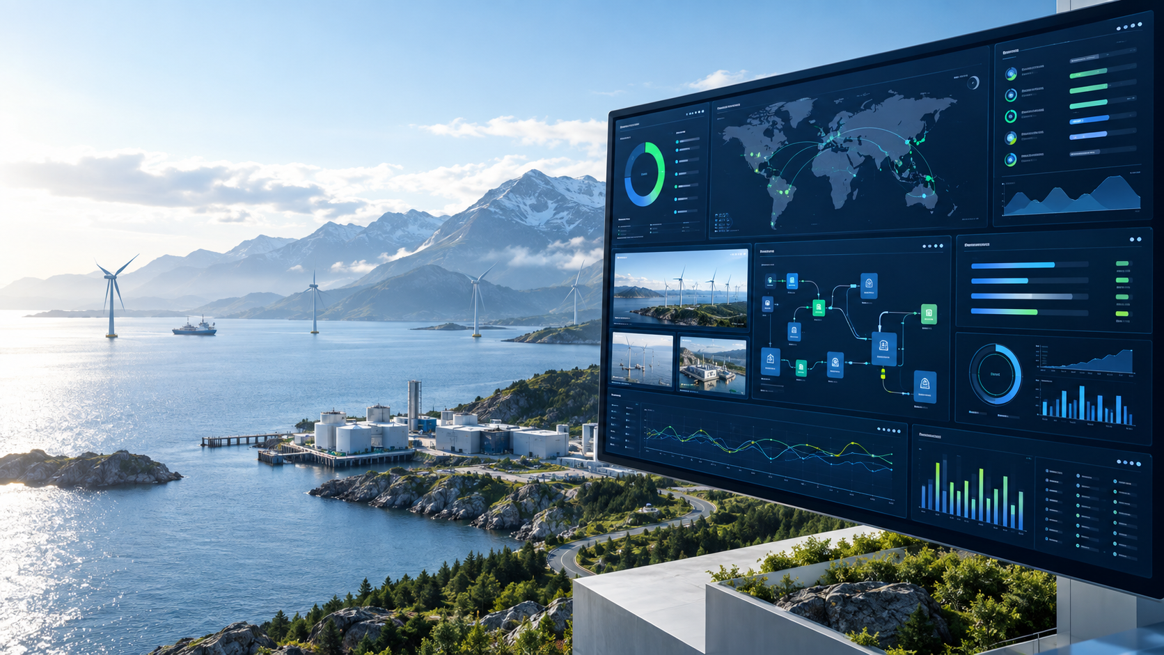 AI automation and enterprise operations command center dashboard